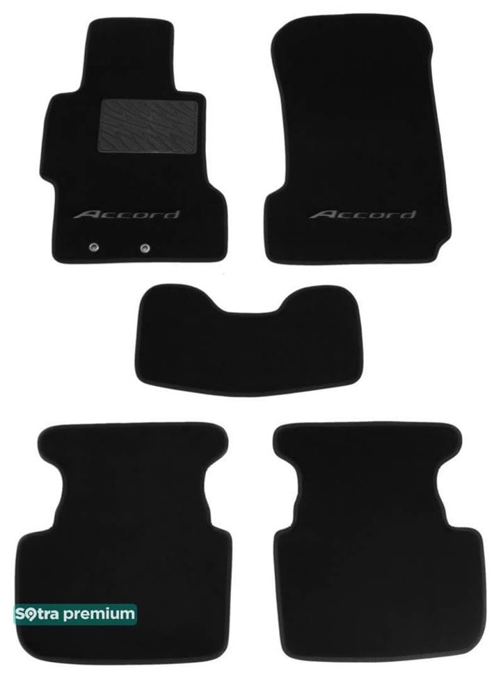 Sotra 06508-CH-BLACK Килимки салону Sotra двошарові чорні для Honda Accord eu (2003-2008), комплект 06508CHBLACK: Купити в Україні - Добра ціна на EXIST.UA!