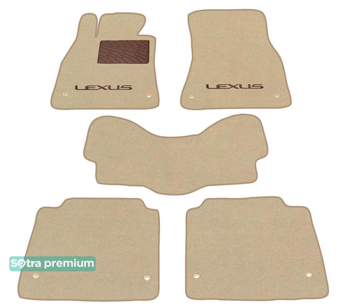 06546CHBEIGE Sotra Коврики салона Sotra двухслойные бежевые для Lexus Ls (2006-2017), комплект