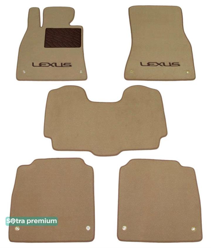 Автоковрики в салон Lexus LS (Лексус ЛС): 06613CHBEIGE Sotra Коврики салона Sotra двухслойные бежевые для Lexus Ls (2006-2017), комплект