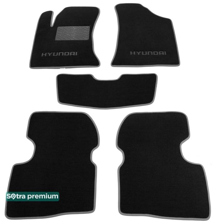 Sotra 06683-CH-BLACK Килимки салону Sotra двошарові чорні для Hyundai Elantra (2006-2010), комплект 06683CHBLACK: Купити в Україні - Добра ціна на EXIST.UA!