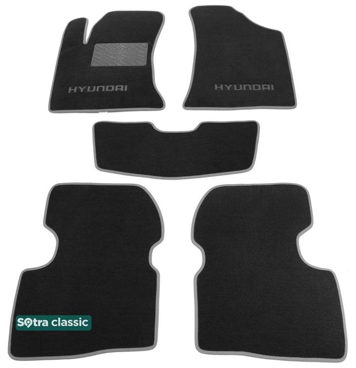Sotra 06683-GD-BLACK Килимки салону Sotra двошарові чорні для Hyundai Elantra (2006-2010), комплект 06683GDBLACK: Купити в Україні - Добра ціна на EXIST.UA!