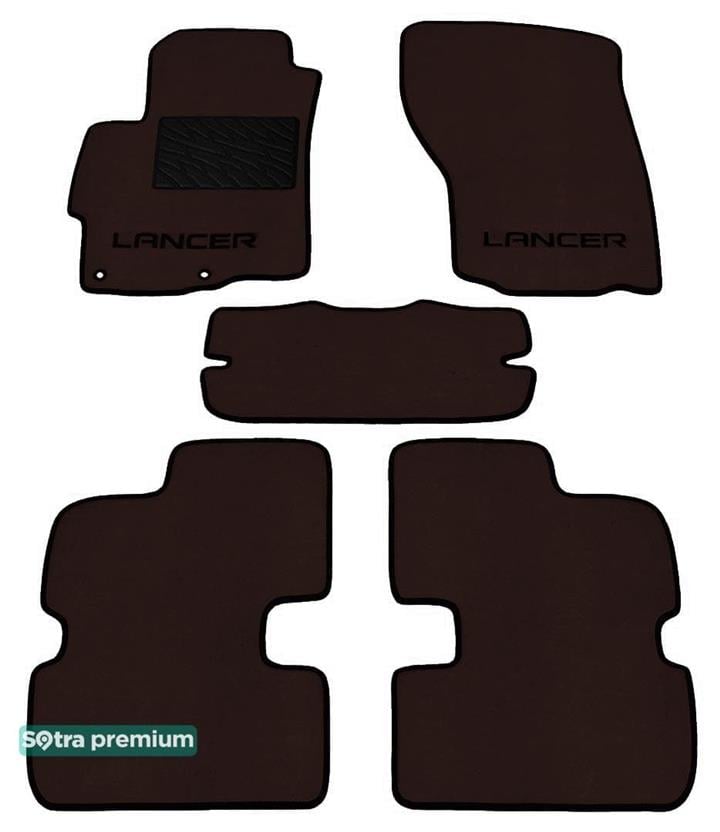Sotra 06686-CH-CHOCO Килимки салону Sotra двошарові коричневі для Mitsubishi Lancer / evolution (2008-), комплект 06686CHCHOCO: Купити в Україні - Добра ціна на EXIST.UA!