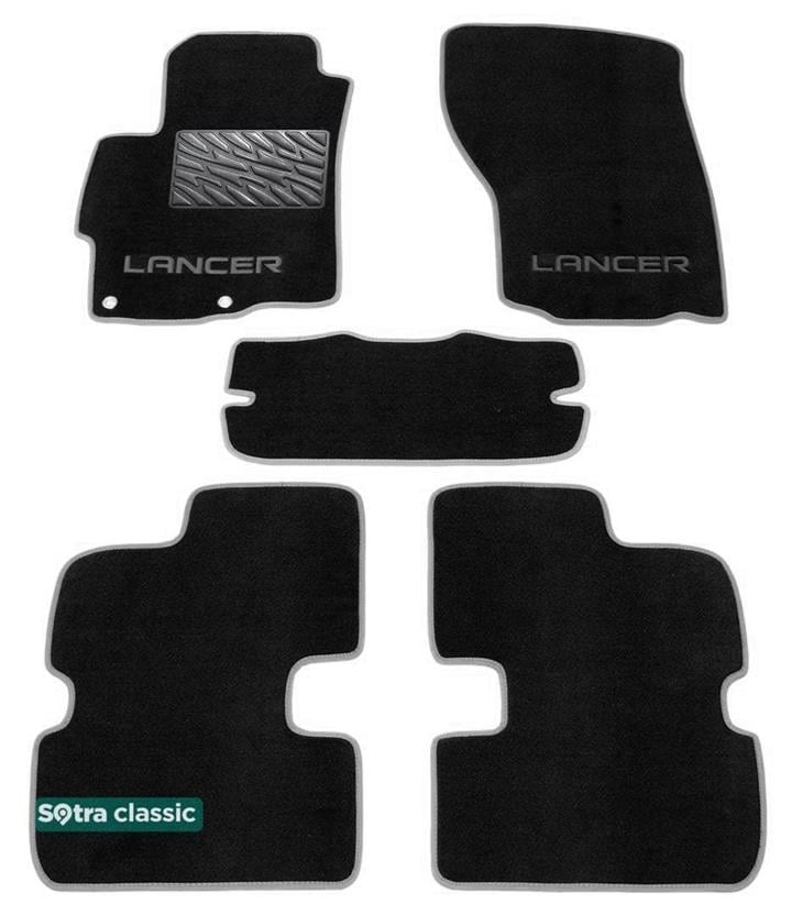 Sotra 06686-GD-BLACK Килимки салону Sotra двошарові чорні для Mitsubishi Lancer / evolution (2008-), комплект 06686GDBLACK: Приваблива ціна - Купити в Україні на EXIST.UA!