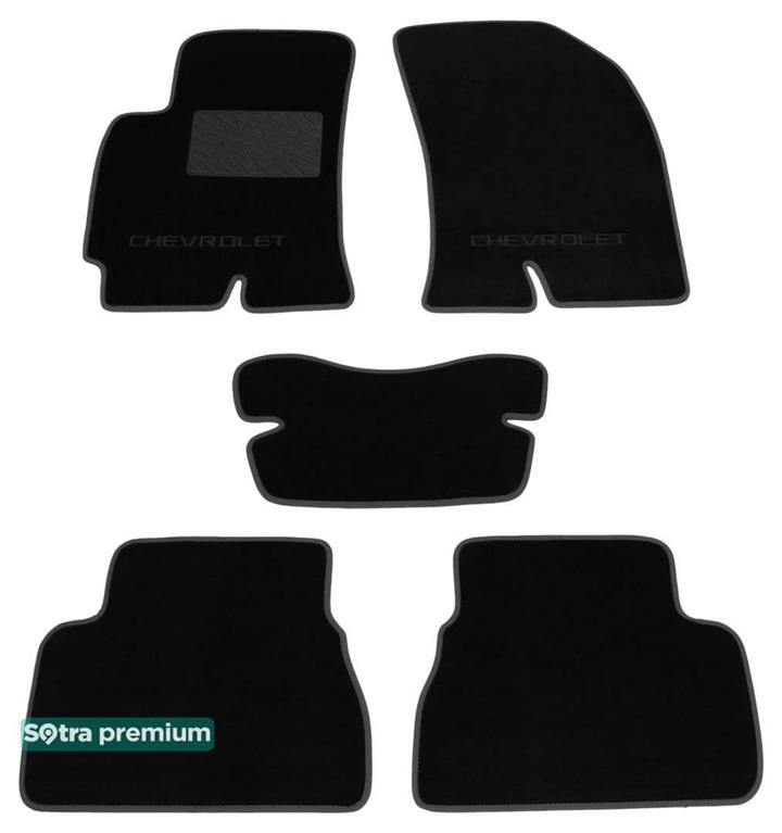 Sotra 06691-CH-BLACK Килимки салону Sotra двошарові чорні для Chevrolet Epica (2006-2015), комплект 06691CHBLACK: Купити в Україні - Добра ціна на EXIST.UA!