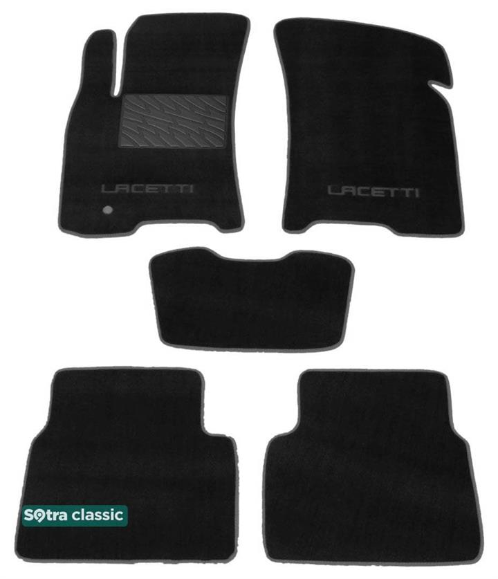 Sotra 06692-GD-BLACK Килимки салону Sotra двошарові чорні для Chevrolet Lacetti / nubira (2004-2011), комплект 06692GDBLACK: Купити в Україні - Добра ціна на EXIST.UA!