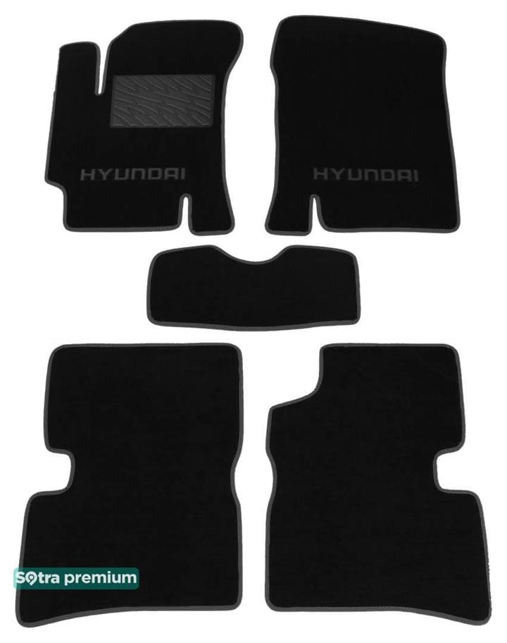 Sotra 06696-CH-BLACK Килимки салону Sotra двошарові чорні для Hyundai Accent (2006-2010), комплект 06696CHBLACK: Приваблива ціна - Купити в Україні на EXIST.UA!