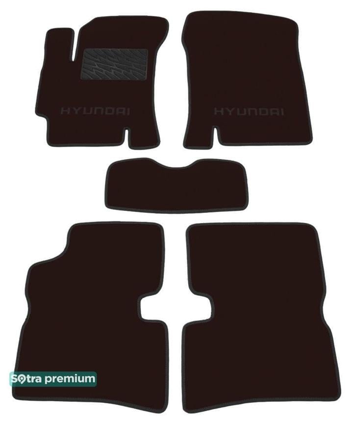Sotra 06696-CH-CHOCO Килимки салону Sotra двошарові коричневі для Hyundai Accent (2006-2010), комплект 06696CHCHOCO: Купити в Україні - Добра ціна на EXIST.UA!