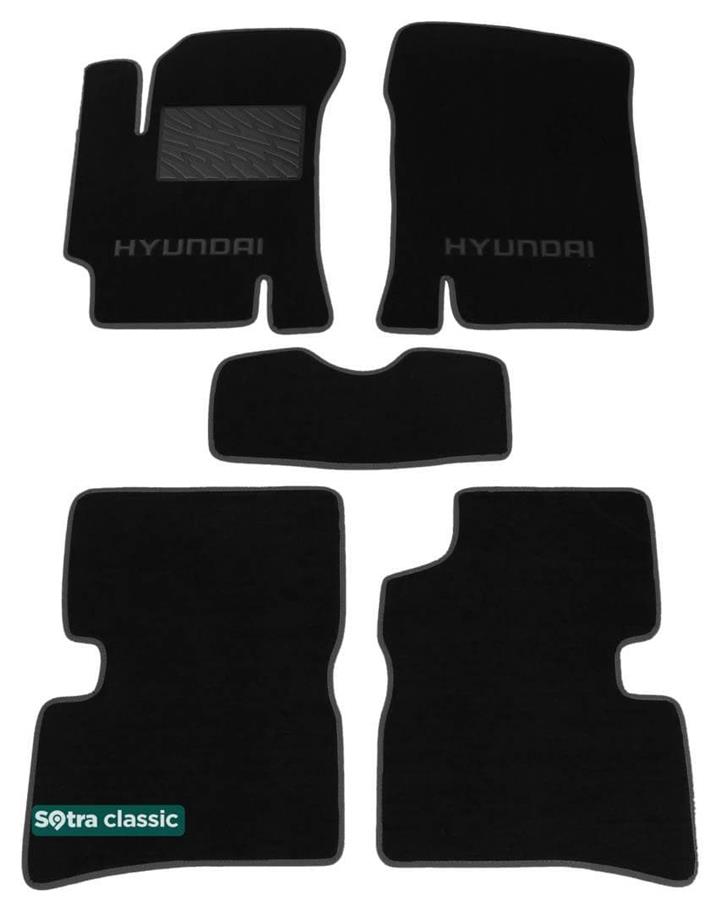 Sotra 06696-GD-BLACK Килимки салону Sotra двошарові чорні для Hyundai Accent (2006-2010), комплект 06696GDBLACK: Купити в Україні - Добра ціна на EXIST.UA!