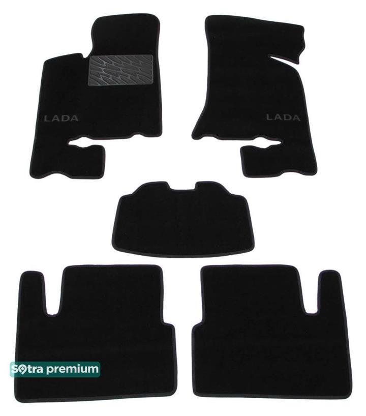 Sotra 06702-CH-BLACK Килимки салону Sotra двошарові чорні для ВАЗ (Lada) 2170 priora (2007-), комплект 06702CHBLACK: Приваблива ціна - Купити в Україні на EXIST.UA!