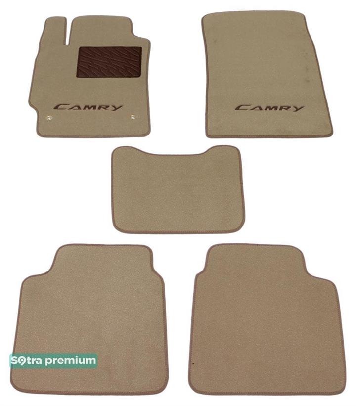 06719CHBEIGE Sotra Коврики салона Sotra двухслойные бежевые для Toyota Camry (2007-2011), комплект