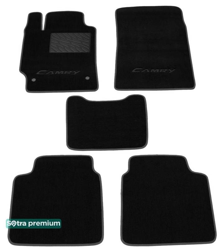Sotra 06719-CH-BLACK Килимки салону Sotra двошарові чорні для Toyota Camry (2007-2011), комплект 06719CHBLACK: Купити в Україні - Добра ціна на EXIST.UA!