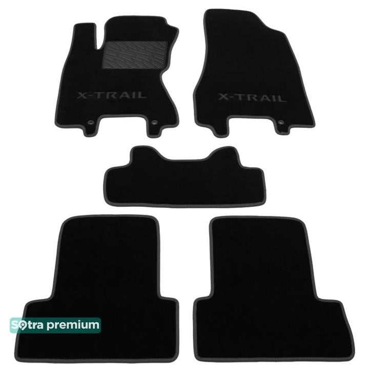 Sotra 06722-CH-BLACK Килимки салону Sotra двошарові чорні для Nissan X-trail (2007-2013), комплект 06722CHBLACK: Купити в Україні - Добра ціна на EXIST.UA!