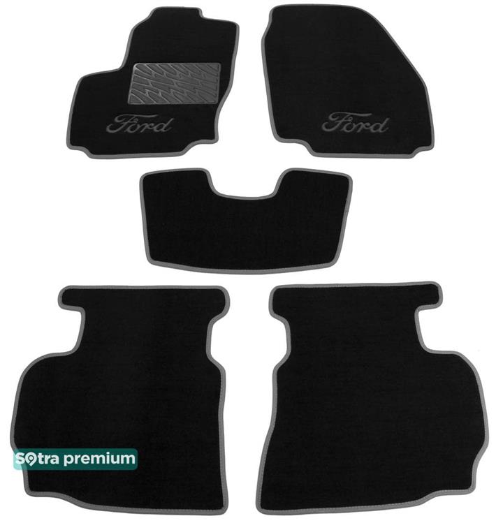 Sotra 06758-CH-BLACK Килимки салону Sotra двошарові чорні для Ford Mondeo (2007-2011), комплект 06758CHBLACK: Купити в Україні - Добра ціна на EXIST.UA!