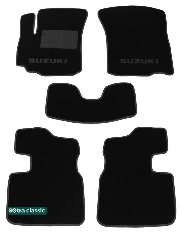 Sotra 06782-GD-BLACK Килимки салону Sotra двошарові чорні для Suzuki Sx4 (2006-2014), комплект 06782GDBLACK: Купити в Україні - Добра ціна на EXIST.UA!