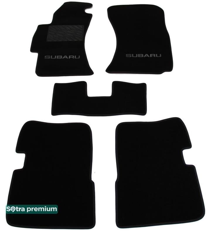 Sotra 06833-CH-BLACK Килимки салону Sotra двошарові чорні для Subaru Impreza (2007-2011), комплект 06833CHBLACK: Купити в Україні - Добра ціна на EXIST.UA!