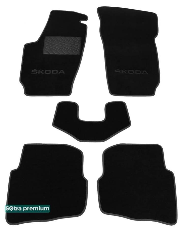 Sotra 06835-CH-BLACK Килимки салону Sotra двошарові чорні для Skoda Fabia (1999-2007), комплект 06835CHBLACK: Купити в Україні - Добра ціна на EXIST.UA!