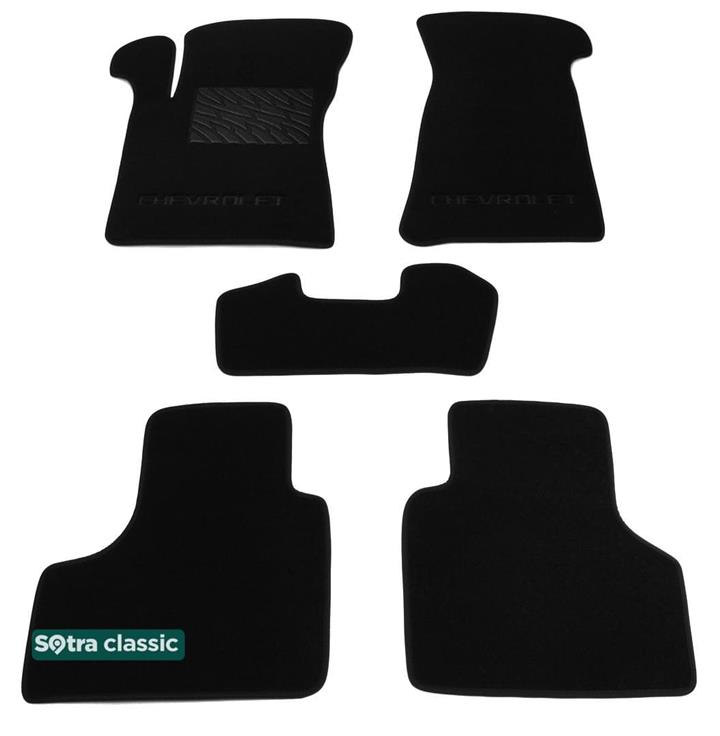 Sotra 06891-GD-BLACK Килимки салону Sotra двошарові чорні для Chevrolet Niva 2123 (2002-), комплект 06891GDBLACK: Купити в Україні - Добра ціна на EXIST.UA!