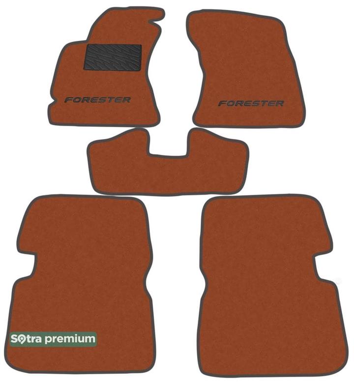 Sotra 06941-CH-TERRA Килимки салону Sotra двошарові теракотові для Subaru Forester (2008-2013), комплект 06941CHTERRA: Купити в Україні - Добра ціна на EXIST.UA!