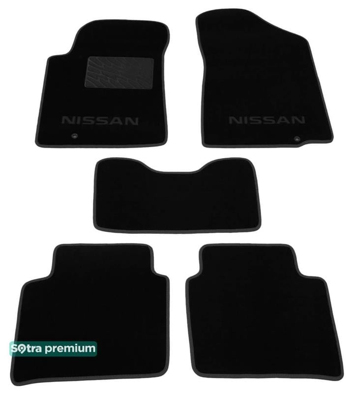 Sotra 06966-CH-BLACK Килимки салону Sotra двошарові чорні для Nissan Teana (2008-2014), комплект 06966CHBLACK: Купити в Україні - Добра ціна на EXIST.UA!