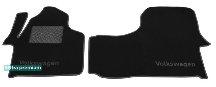 Sotra 06969-CH-BLACK Килимки салону Sotra двошарові чорні для Volkswagen Crafter (2006-2016), комплект 06969CHBLACK: Купити в Україні - Добра ціна на EXIST.UA!