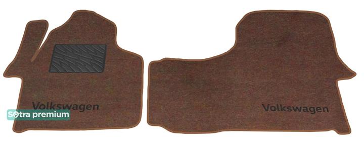 Sotra 06969-CH-CHOCO Килимки салону Sotra двошарові коричневі для Volkswagen Crafter (2006-2016), комплект 06969CHCHOCO: Купити в Україні - Добра ціна на EXIST.UA!