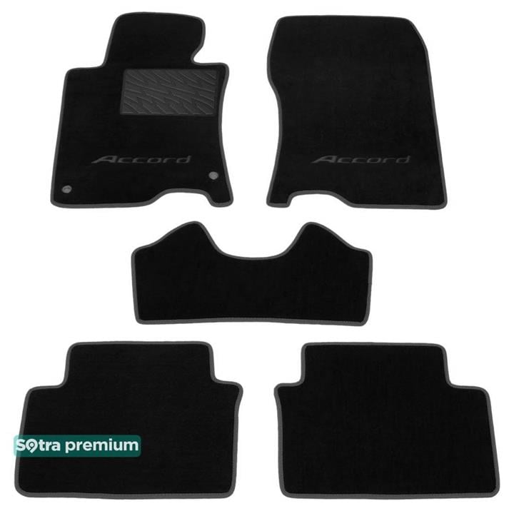Sotra 06970-CH-BLACK Килимки салону Sotra двошарові чорні для Honda Accord eu (2008-2015), комплект 06970CHBLACK: Купити в Україні - Добра ціна на EXIST.UA!