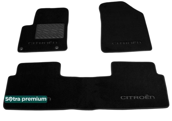 Sotra 07019-CH-BLACK Килимки салону Sotra двошарові чорні для Citroen C5 (2008-), комплект 07019CHBLACK: Купити в Україні - Добра ціна на EXIST.UA!