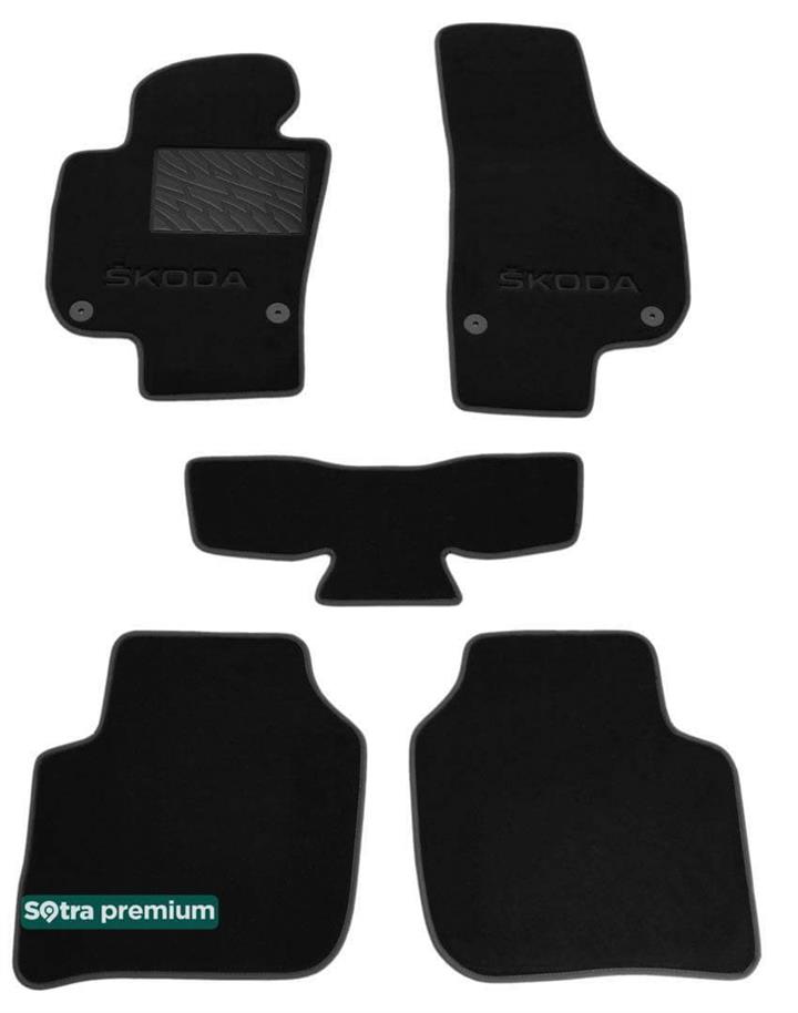Sotra 07025-CH-BLACK Килимки салону Sotra двошарові чорні для Skoda Superb (2008-2012), комплект 07025CHBLACK: Купити в Україні - Добра ціна на EXIST.UA!