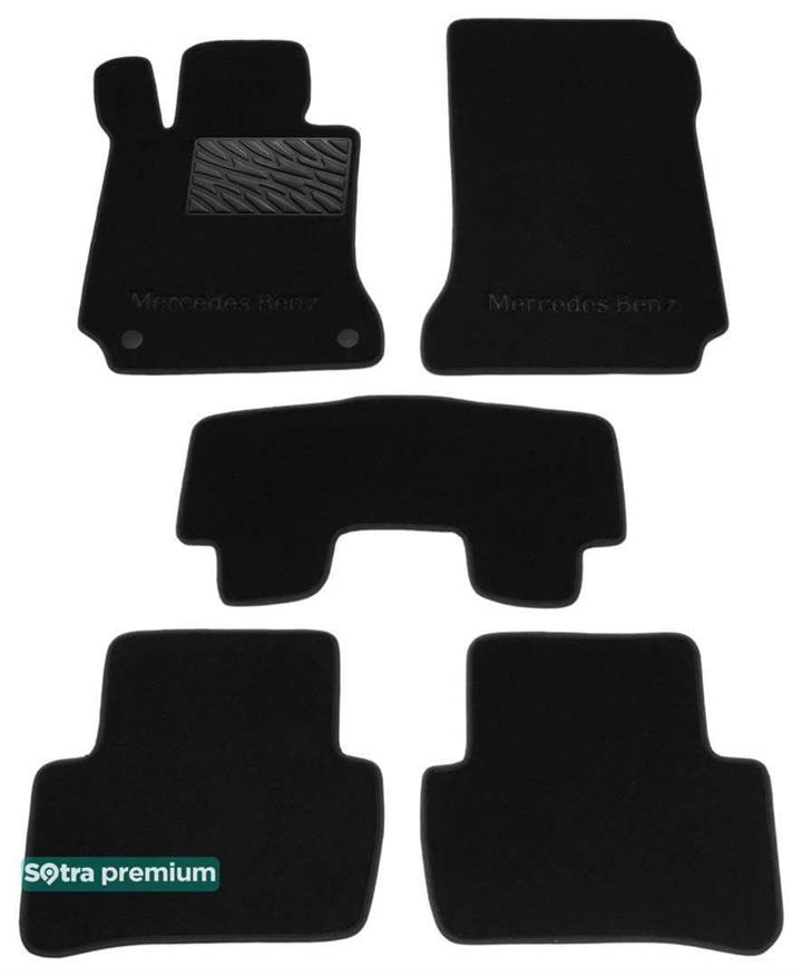Sotra 07029-CH-BLACK Килимки салону Sotra двошарові чорні для Mercedes C-class (2007-2014), комплект 07029CHBLACK: Купити в Україні - Добра ціна на EXIST.UA!