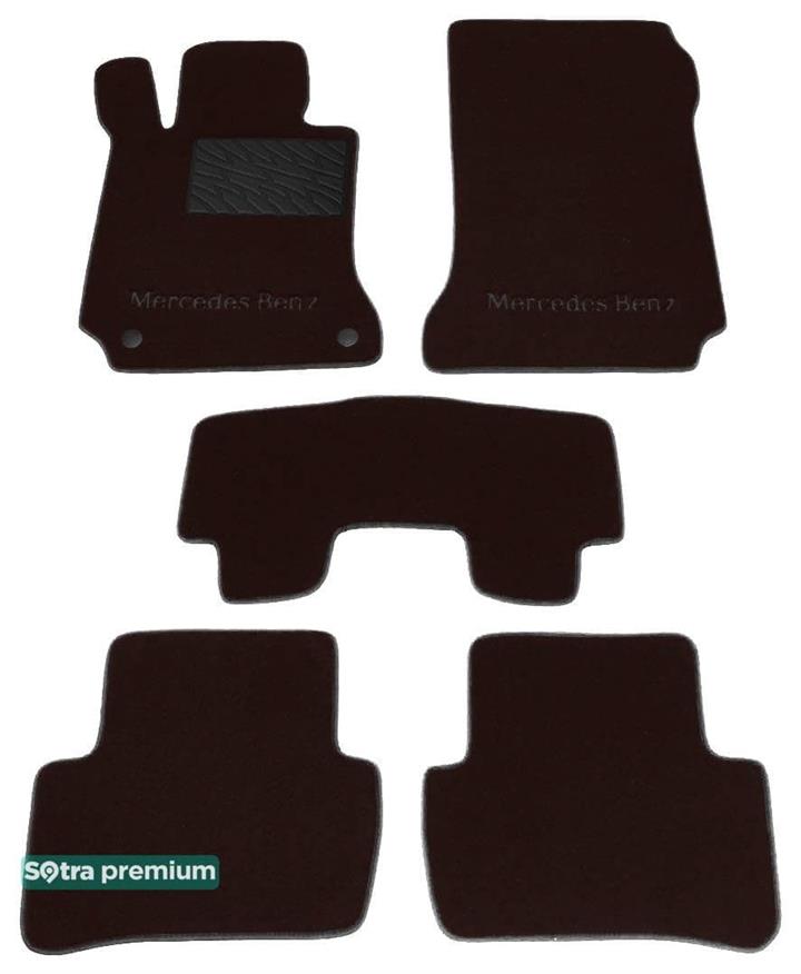 Sotra 07029-CH-CHOCO Килимки салону Sotra двошарові коричневі для Mercedes C-class (2007-2014), комплект 07029CHCHOCO: Купити в Україні - Добра ціна на EXIST.UA!