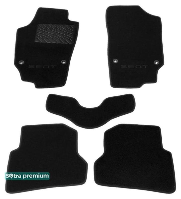 Sotra 07032-CH-BLACK Килимки салону Sotra двошарові чорні для Seat Ibiza (2008-2016), комплект 07032CHBLACK: Купити в Україні - Добра ціна на EXIST.UA!