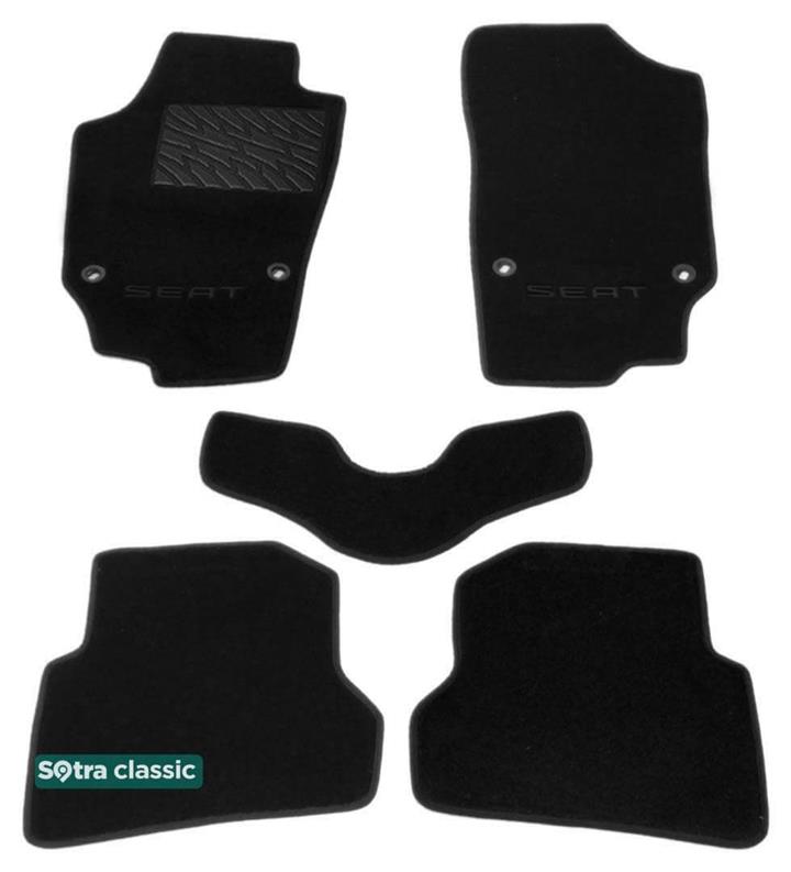 Sotra 07032-GD-BLACK Килимки салону Sotra двошарові чорні для Seat Ibiza (2008-2016), комплект 07032GDBLACK: Приваблива ціна - Купити в Україні на EXIST.UA!