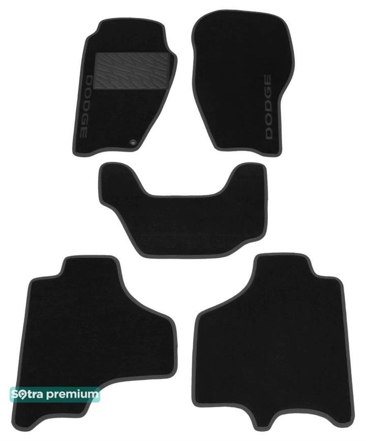 Sotra 07054-CH-BLACK Килимки салону Sotra двошарові чорні для Dodge Nitro (2007-2012), комплект 07054CHBLACK: Купити в Україні - Добра ціна на EXIST.UA!