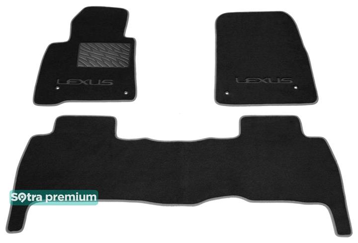 Sotra 07119-CH-BLACK Килимки салону Sotra двошарові чорні для Lexus Lx570 (2007-2011), комплект 07119CHBLACK: Купити в Україні - Добра ціна на EXIST.UA!
