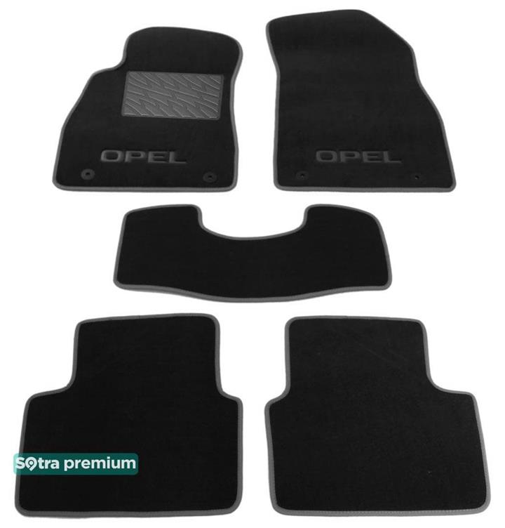 Sotra 07146-CH-BLACK Килимки салону Sotra двошарові чорні для Opel Insigna (2008-2012), комплект 07146CHBLACK: Купити в Україні - Добра ціна на EXIST.UA!
