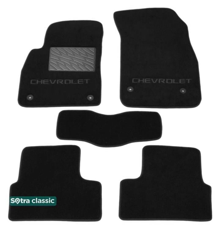 Sotra 07147-GD-BLACK Килимки салону Sotra двошарові чорні для Chevrolet Cruze (2008-2015), комплект 07147GDBLACK: Купити в Україні - Добра ціна на EXIST.UA!