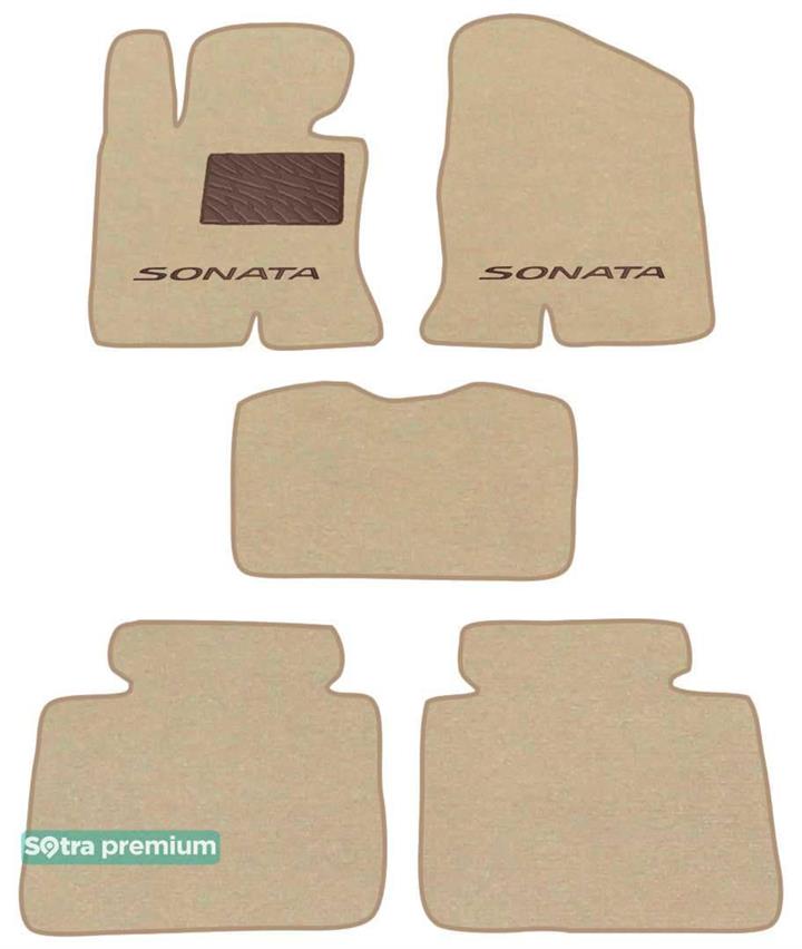 Sotra 07171-CH-BEIGE Килимки салону Sotra двошарові бежеві для Hyundai Sonata (2009-2014), комплект 07171CHBEIGE: Купити в Україні - Добра ціна на EXIST.UA!