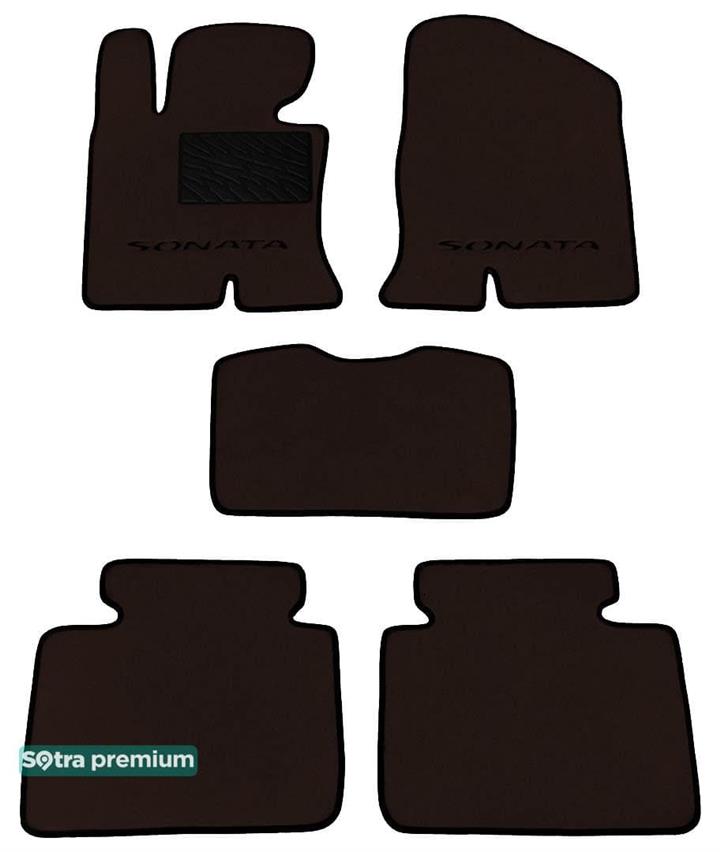 Sotra 07171-CH-CHOCO Килимки салону Sotra двошарові коричневі для Hyundai Sonata (2009-2014), комплект 07171CHCHOCO: Приваблива ціна - Купити в Україні на EXIST.UA!