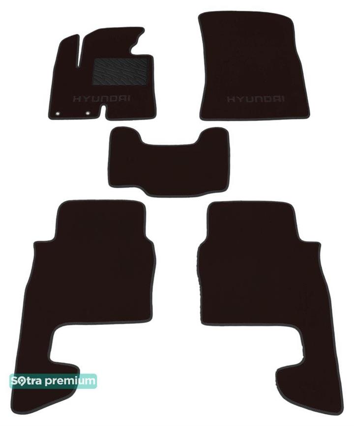 Sotra 07188-CH-CHOCO Килимки салону Sotra двошарові коричневі для Hyundai Santa fe (2010-2012), комплект 07188CHCHOCO: Купити в Україні - Добра ціна на EXIST.UA!