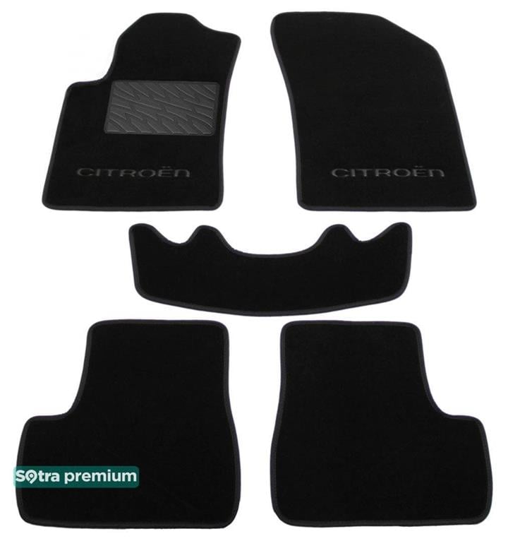 Sotra 07194-CH-BLACK Килимки салону Sotra двошарові чорні для Citroen C3/Ds3, комплект 07194CHBLACK: Купити в Україні - Добра ціна на EXIST.UA!
