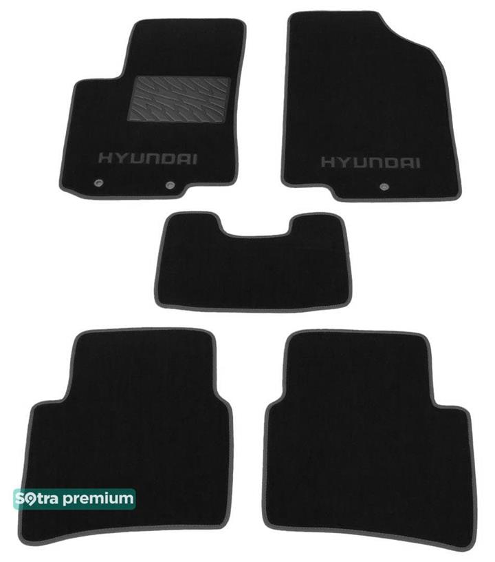 Sotra 07212-CH-BLACK Килимки салону Sotra двошарові чорні для Hyundai Accent / solaris (2011-), комплект 07212CHBLACK: Купити в Україні - Добра ціна на EXIST.UA!