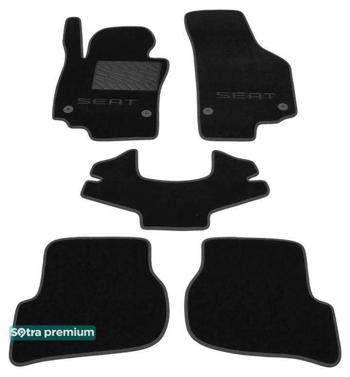 Sotra 07223-CH-BLACK Килимки салону Sotra двошарові чорні для Seat Leon (2005-2012), комплект 07223CHBLACK: Купити в Україні - Добра ціна на EXIST.UA!