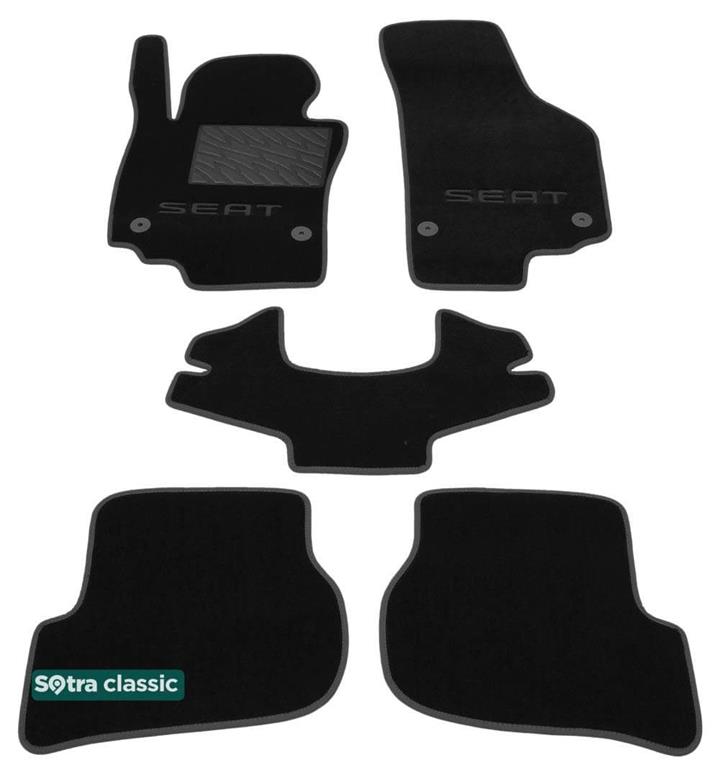 Sotra 07223-GD-BLACK Килимки салону Sotra двошарові чорні для Seat Leon (2005-2012), комплект 07223GDBLACK: Купити в Україні - Добра ціна на EXIST.UA!