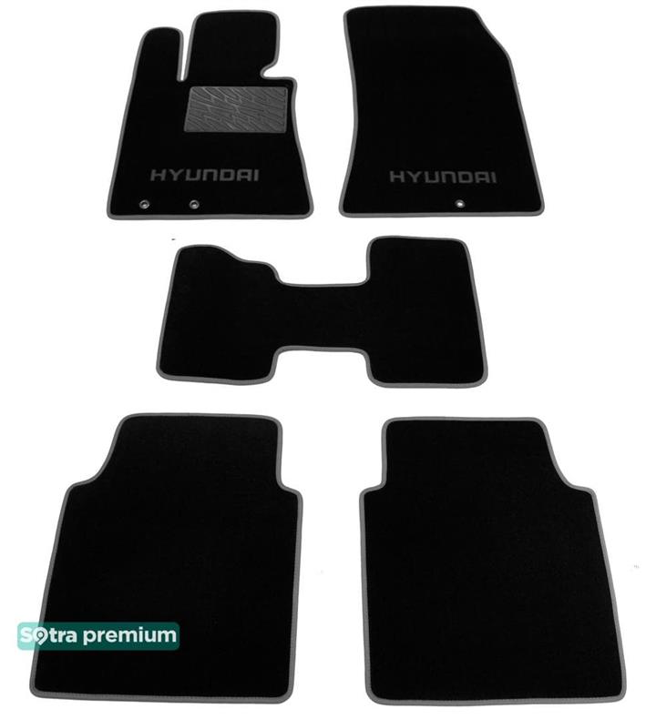 Sotra 07265-CH-BLACK Килимки салону Sotra двошарові чорні для Hyundai Equus (2009-2012), комплект 07265CHBLACK: Купити в Україні - Добра ціна на EXIST.UA!