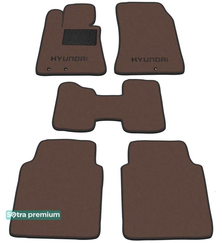 Sotra 07265-CH-CHOCO Килимки салону Sotra двошарові коричневі для Hyundai Equus (2009-2012), комплект 07265CHCHOCO: Купити в Україні - Добра ціна на EXIST.UA!