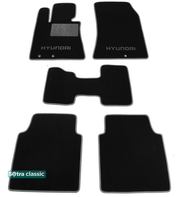 Sotra 07265-GD-BLACK Килимки салону Sotra двошарові чорні для Hyundai Equus (2009-2012), комплект 07265GDBLACK: Купити в Україні - Добра ціна на EXIST.UA!