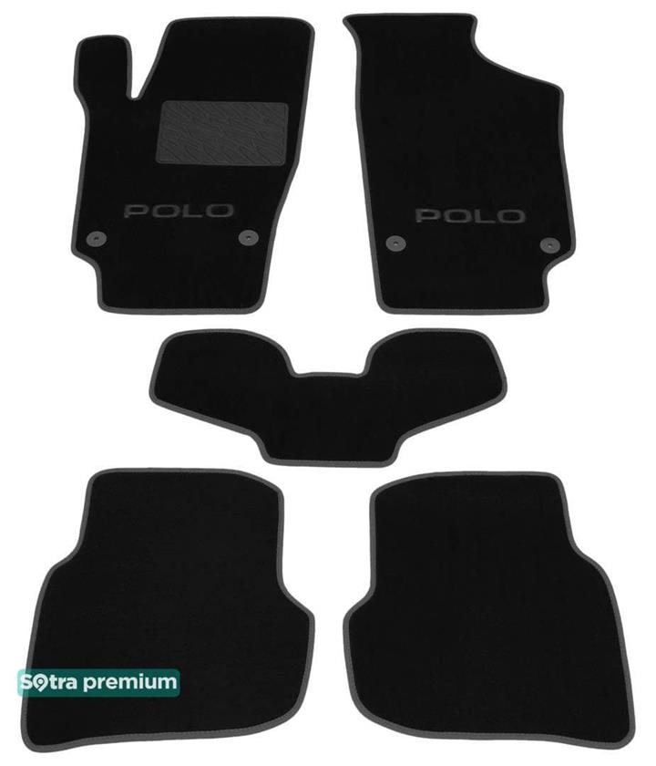 Sotra 07268-CH-BLACK Килимки салону Sotra двошарові чорні для Volkswagen Polo (2009-), комплект 07268CHBLACK: Купити в Україні - Добра ціна на EXIST.UA!