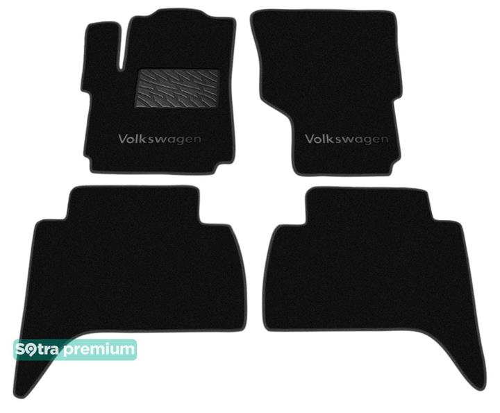 Sotra 07269-CH-BLACK Килимки салону Sotra двошарові чорні для Volkswagen Amarok (2009-), комплект 07269CHBLACK: Купити в Україні - Добра ціна на EXIST.UA!