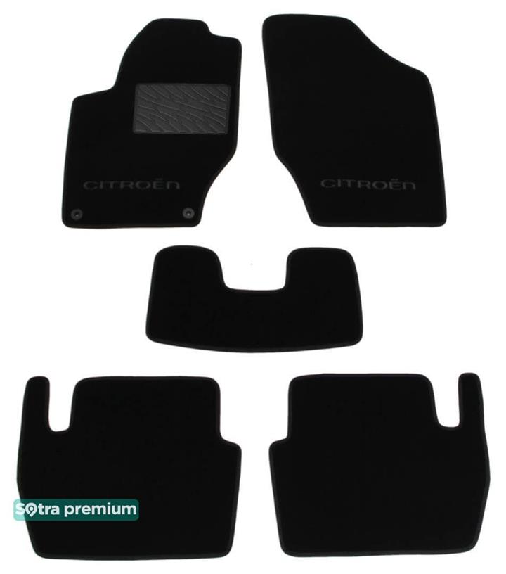 Sotra 07274-CH-BLACK Килимки салону Sotra двошарові чорні для Citroen C4 (2010-), комплект 07274CHBLACK: Купити в Україні - Добра ціна на EXIST.UA!