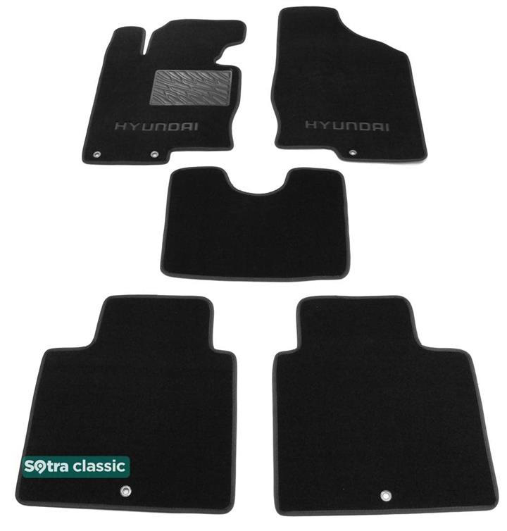 Sotra 07307-GD-BLACK Килимки салону Sotra двошарові чорні для Hyundai Grandeur (2011-2017), комплект 07307GDBLACK: Купити в Україні - Добра ціна на EXIST.UA!